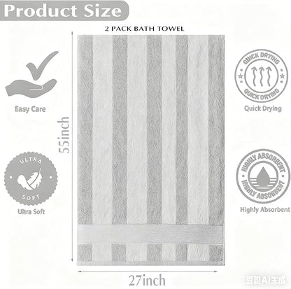 Microfiber Bath Towel 35x70 Inches - Ultra Soft Quick Dry, Lightweight for Gym, Spa, Travel | Hotel Grade & Multi-Use| Single Pack