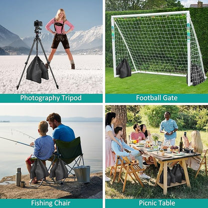120LB Set of 2 Heavy Duty Sandbag Weights for Photography Light Stands, Weighted Sand Bags for Backdrop Supports, Pop-Up Canopy Tents, Tripods & Outdoor Equipment, Secure Base for Windy Condition