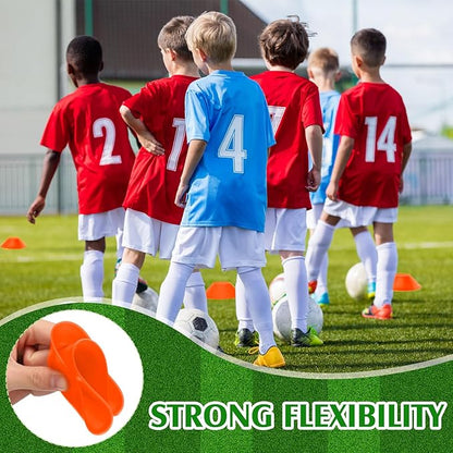 Hanaive 100 Pieces Mini Soccer Cones for Sport Drills 5 Inch Agility Disc Cones with Accessories for Kids Football Training