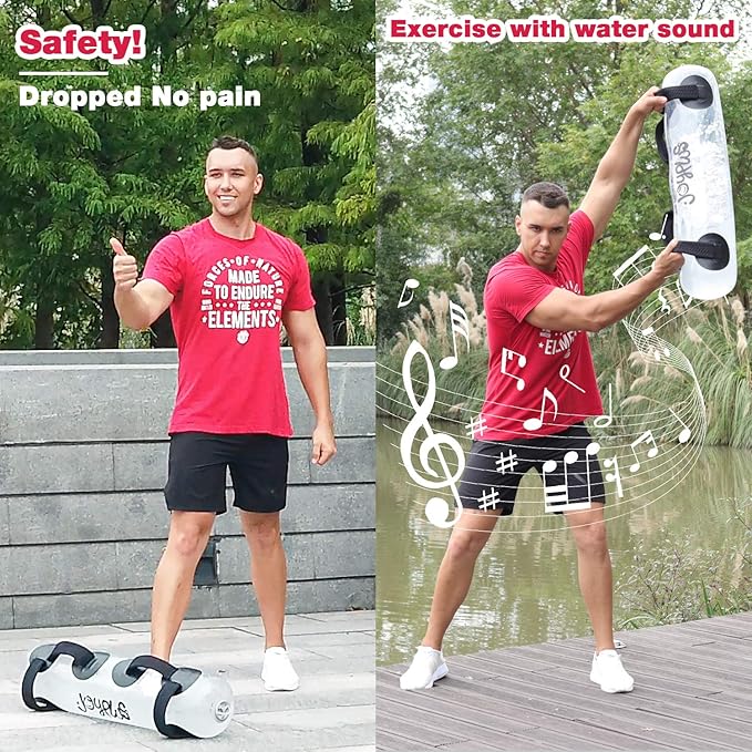 JOYPLUS Aqua Bag Workout, Adjustable Training Bag and Power Bag with Water, Core and Balance Trainer, Portable Stability Fitness &Full Body Exercise Equipment for Weight