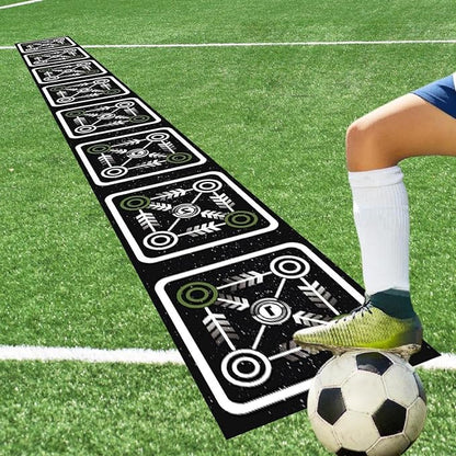 Colaxi Agility Ladder Mat Pad Footwork Practice Foldable Soccer Nonslip Speed Training Equipment for Coordination Balance
