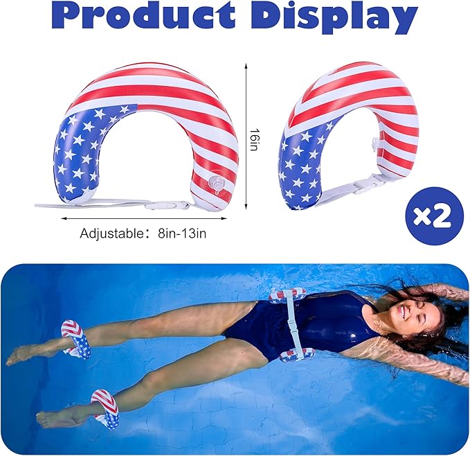 RunNico 7 Pcs PVC Water Workout Equipment, Aquatic Exercise Dumbbells and Cuffs Set, Inflatable Swimming Float Belt with Pull Buoy for Water Aerobics Pool Fitness Sports