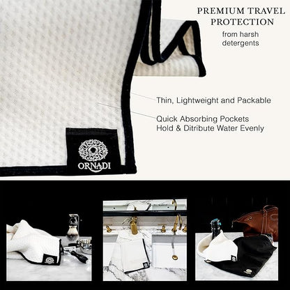 Premium Gym Towel Eco Organic Cotton Extra Soft Bamboo Viscose Face Sweat Cloth for Sensitive Skin Absorbent Workout Travel Protection 14 X 34 Made in USA