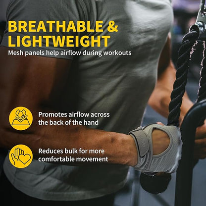 CAMBIVO Workout Gloves for Men & Women, Weight Lifting Gloves with Wrist Support, Non Slip Grip, Breathable Gym Gloves for Training, Crossfit, Pull Ups, Cycling, Fitness, Home Workouts