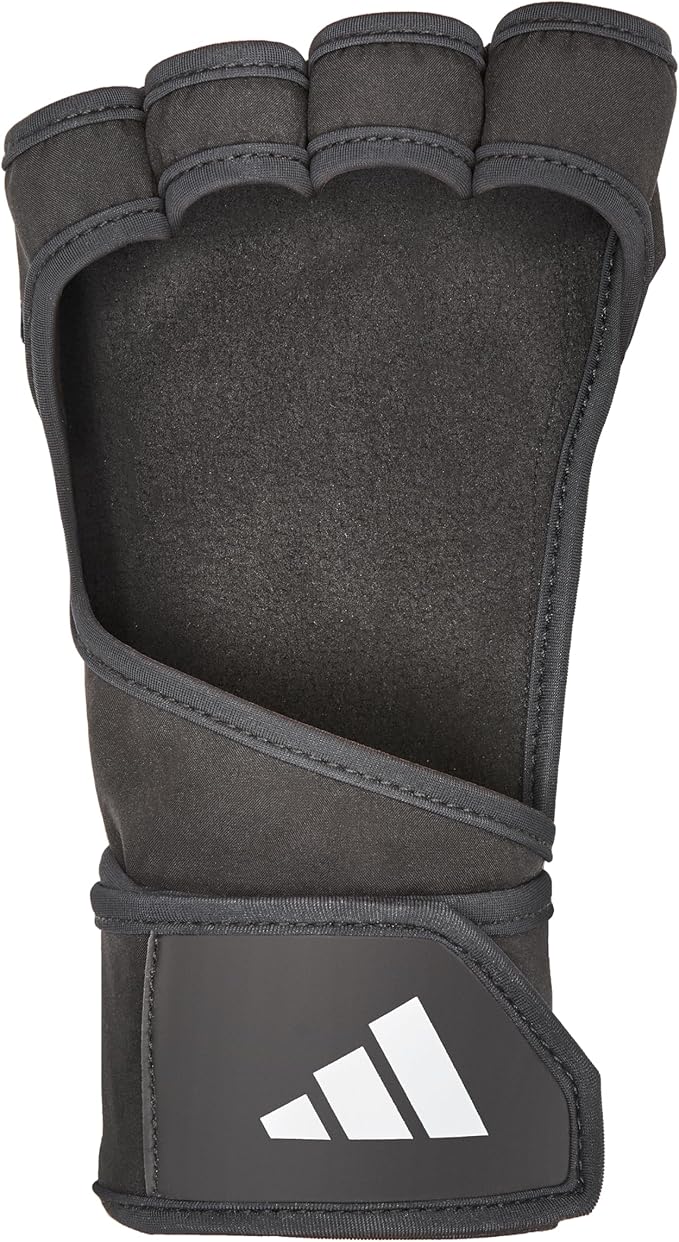 adidas Open-Back Training & Weightlifting Gloves, Fingerless Workout Gloves