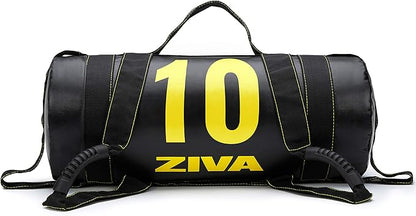 ZIVA Power Sandbag – Pre-Weighted Training Bag with Multiple Handles for Full-Body Strength & Conditioning – Heavy-Duty, No-Fill Needed (10–50 lb)