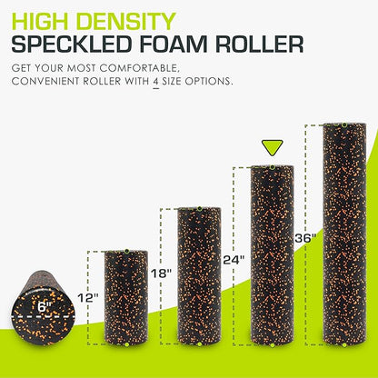 ProsourceFit High Density Foam Rollers Long, Firm Full Body Athletic Massage Tool for Back Stretching, Yoga, Pilates, Post Workout Muscle Recuperation