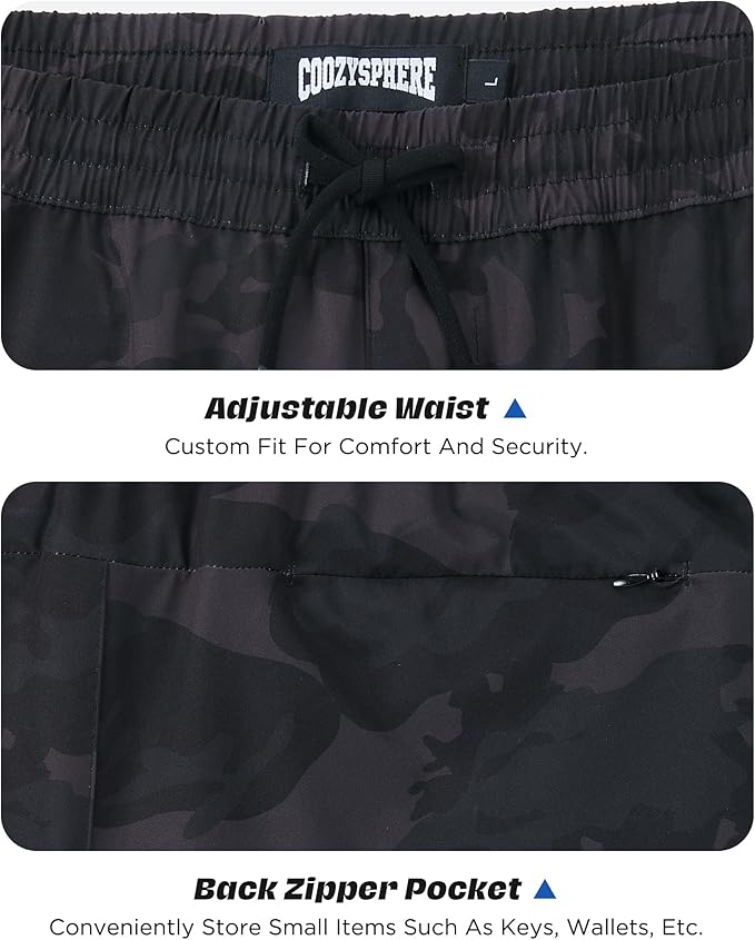 Men 2 in 1 Running Shorts with Compression Liner 5" 7" Quick Dry Workout Athletic Shorts with Pockets Towel Loop