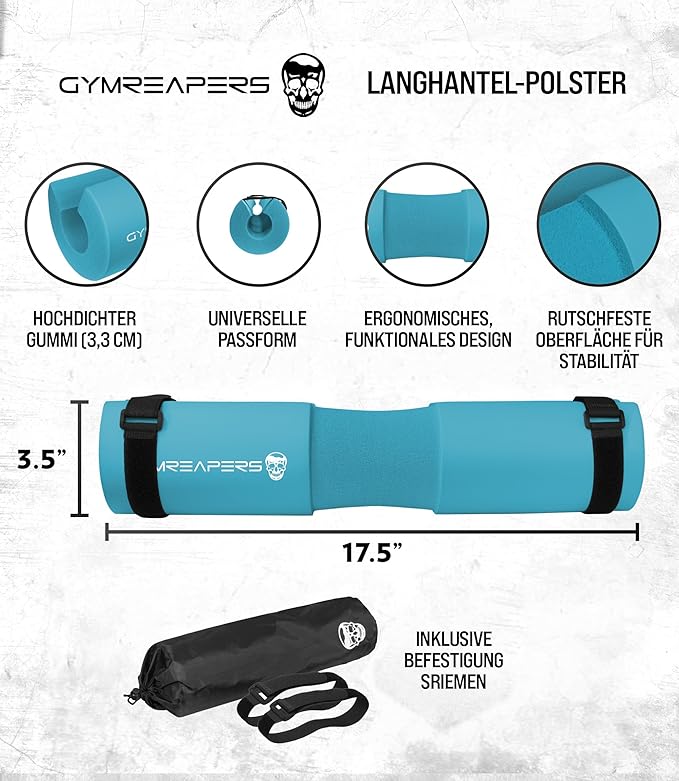 Gymreapers Barbell Squat Pad - Protective Bridge Pad For Hip Thrust, Squats, Lunges - Hip Support, Neck Protection For Bar