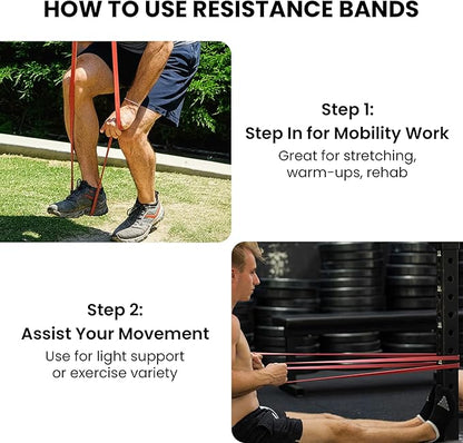 Functional Fitness Pull Up Bands Resistance Bands | Exercise Bands for Working Out | Long Stretch Bands for Exercise, Training Bands, Resistance Bands for Stretching