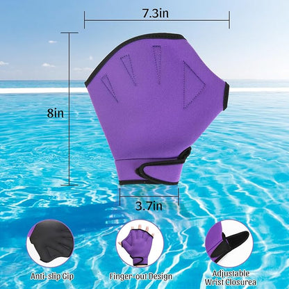 Carperipher Water Aerobics Set for Aquatic Exercise, Pool Fitness Equipment Foam Water Dumbbell Set, New Upgrade Aquatic Dumbbells and Foam Swim Aquatic Cuffs, Water Workout Fitness Tool