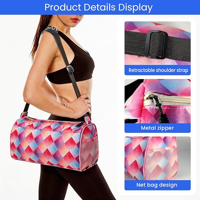 C&F BOGMOST Small Gym Bag for Women & Men,Small Lightweight Duffel Bag Carry On Bags Mini Duffel Travel Bag Waterproof Sports Bags for Workout/Sport/Trave,Color Box