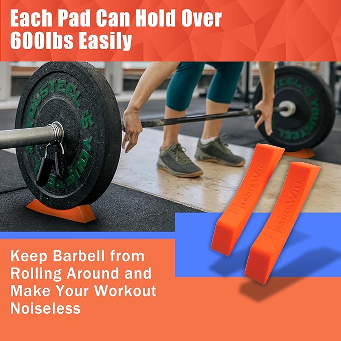 HarderWill Deadlift Jack Alternative (1 Pair) Easy to Load and Unload Weight Plates, Perfect for Deadlift, Crossfit, Powerlifting, Weightlifting, Home Gym for Your Gym Bag