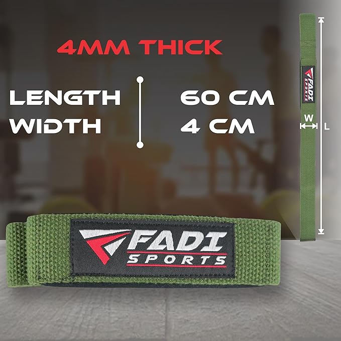 Lifting Wrist Straps for Weightlifting, Bodybuilding, Powerlifting & Deadlifts – 24 Inch Cotton Straps with Padded Neoprene for Strength Training & Grip Support