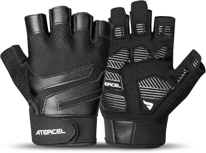 ATERCEL Gym Workout Gloves for Men and Women, Weight Lifting Gloves with Excellent Grip, Lightweight Fitness Gloves for Training, Cycling, Pull Ups, Exercise, Climbing, Rowing and Weightlifting