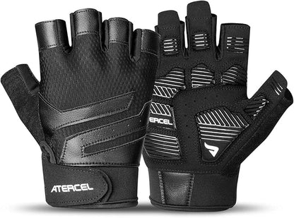 ATERCEL Gym Workout Gloves for Men and Women, Weight Lifting Gloves with Excellent Grip, Lightweight Fitness Gloves for Training, Cycling, Pull Ups, Exercise, Climbing, Rowing and Weightlifting