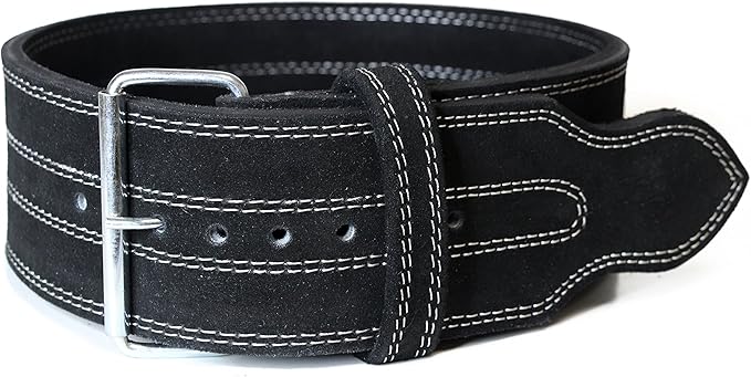 SERIOUS STEEL FITNESS Leather Weight Lifting Belt | Powerlifting, Weightlifting & Exercise Belt | 4" Wide & 10mm Thick