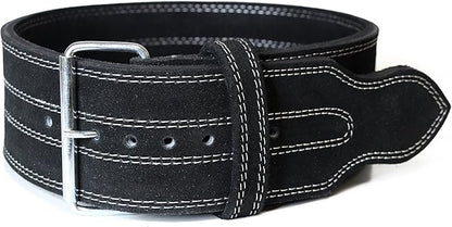 SERIOUS STEEL FITNESS Leather Weight Lifting Belt | Powerlifting, Weightlifting & Exercise Belt | 4" Wide & 10mm Thick