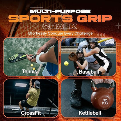 Climbing Chalk | Refillable Chalk Ball for Rock Climbing, Weight Lifting & Gymnastics | Storage Bag Included