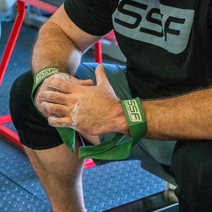SERIOUS STEEL FITNESS Military OD Green Weight Lifting Straps
