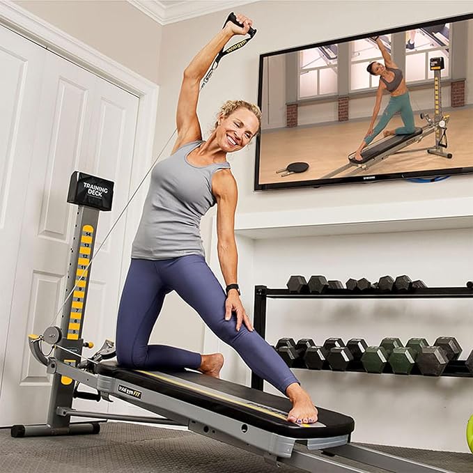 Total Gym Indoor Home Fitness Incline Weight Trainer - Workout Machine Equipment for Abs, Legs, Shoulder, Arms and Back