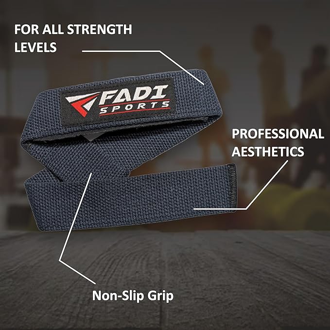 Lifting Wrist Straps for Weightlifting, Bodybuilding, Powerlifting & Deadlifts – 24 Inch Cotton Straps with Padded Neoprene for Strength Training & Grip Support