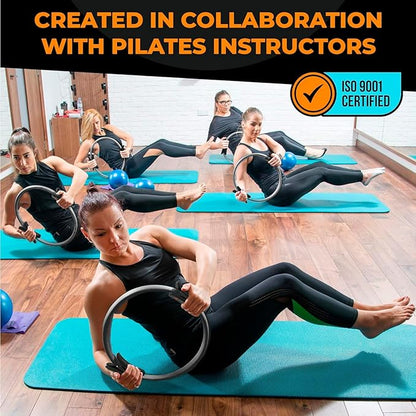MANTRA SPORTS Pilates Ring Circle, Magic Circle Pilates Ring, Inner Thigh Exercise Equipment, Fitness Rings for Women, Thigh Master Inner Thigh Exerciser, Yoga Ring Pilates Equipment for Home Workouts