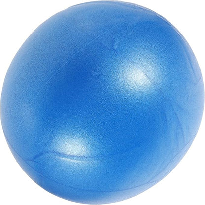 Small Pilates Ball 25cm Blue, Compact Yoga Exercise Ball for Home Workout Core Training, Reusable Gym Fitness Supply for Pilates and Physical Therapy