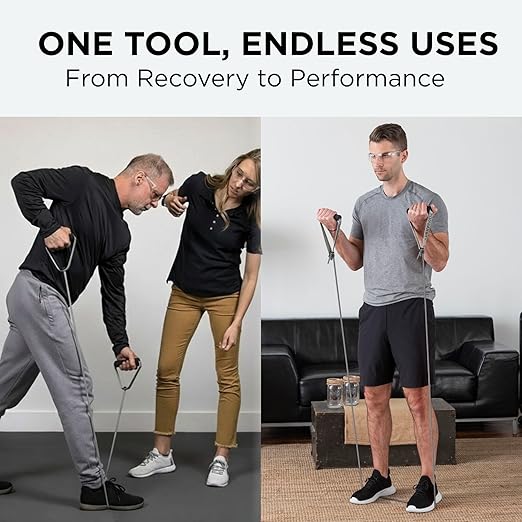 THERABAND Latex Resistance Tubing, Silver, Super Heavy, Level 6, 25 ft Roll, Professional Grade for Upper and Lower Body Workouts, Cut-to-Length, Color-Coded Resistance Levels