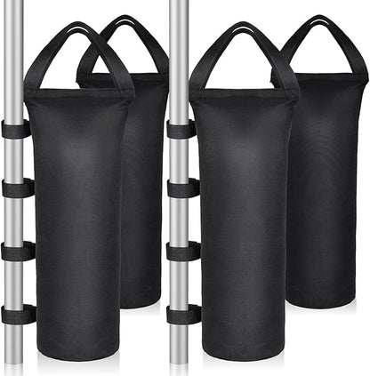 4 Packs Sandbags Weight Bags, 112 LBS Large Sandbags for weight, Cylindrical Heavy Duty Sand Bags for Beach Canopy, Pop Up Tent, RV Awning, Picnic Table, Umbrella Base, Gazebos, Trampoline Stakes