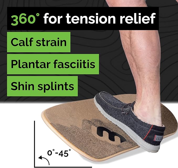 Whirly Board Wide 360˚ | Standing Desk Balance Board | Wobble Board Portable Home Gym | Snowboard Training | Surf trainer | Balance Board for Kids & Adults | Core Balance Trainer