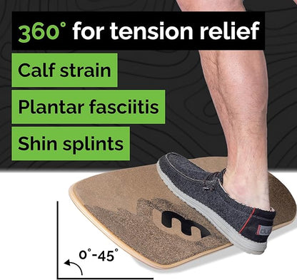 Whirly Board Wide 360˚ | Standing Desk Balance Board | Wobble Board Portable Home Gym | Snowboard Training | Surf trainer | Balance Board for Kids & Adults | Core Balance Trainer