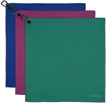 Pocket-Sized Sweat Towels - The Original Sweat Absorbing Handkerchiefs - Quick-Dry Microfiber Sweat Rags for Face, Hands, & Body - Gym, Sports, and Work (Summit: Large Size, 3 Pack)