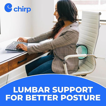 Chirp Wheel Foam Roller – Targeted Back & Neck Relief, Lumbar Spine Stretcher, Spinal Decompression Back Stretcher, Massage Roller with Density Foam for Physical Therapy, Supports 500lbs, 4-Pack Mint