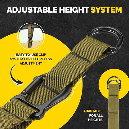 Pull Up Assistance Bands - 4 Heavy Duty Pull Up Bands with Adjustable Strap and Foot Rest - Stackable Pull Up Assist Band Set for Pull Up Bar - Resistance Bands for Pull Ups Chin Ups Strength Training