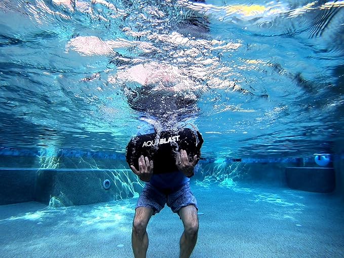Portable Fitness and Punching Bag for Pools & Swim Spas | Full-Body, Low-Impact Water Resistance Workout | Quick 30-Second Set-Up | Compact & Travel-Friendly