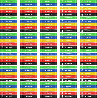 150 Pcs Bulk Fitness Resistance Bands Set for Gym Members Sports Class Students Gift, 5 Pieces Each with Storage & Carry Bag, Professional Grade Elastic Bands for Home Outdoor Workout Yoga Pilates