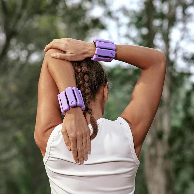 Sportneer Ankle & Wrist Weights Set of 2 (1LB/2LB Each) for Women Men Comfortable Arm Leg Weight for Pilates, Running, Walking, Workout, Yoga, Water Aerobics, Pool Exercises