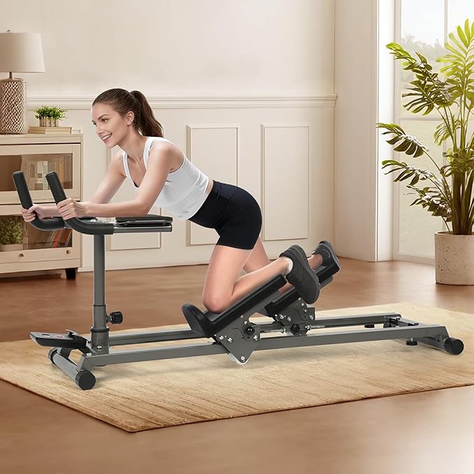 EVERYMATE Exercise Crawler Machine, Spine Twist and Stretch Trainer, Full Body Cardio Machine, Builds Core Strength, Home Gym Equipment with Adjustable Hand Grips & Knee Support
