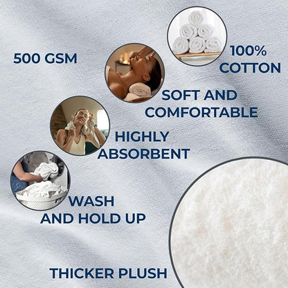Premium Ultra Absorbent Gym Towels for Workout, Yoga & Sports Quick Dry Cotton Towels Ideal Sweat Towel, Face, Perfect Size for Gym Bag Bathroom Use (6)