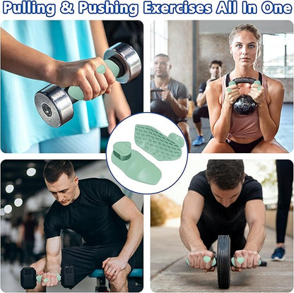 Silicone Gym Grips for Weight Lifting,Workout Gloves for Women Men Alternative,Anti Slip Gym Workout Grip,Rubber Gym Hand Grips-Weightlifting Grips Pad for Barbell,Pull Up,Ryptfit,Training