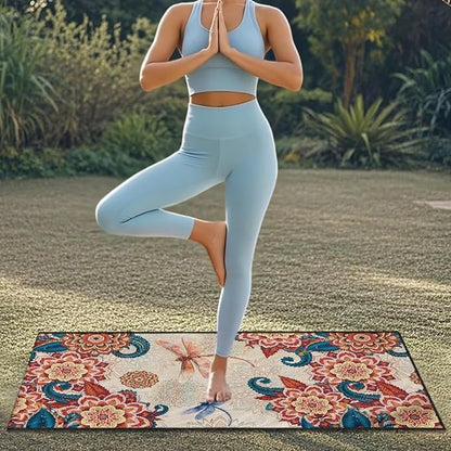 Bulopur Boho Floral Dragonfly Car Seat Towel Cover After Gym Workout Beach Swimming Sweating Car Seat Cover Fits for Car SUV Sedan Truck Front Seats