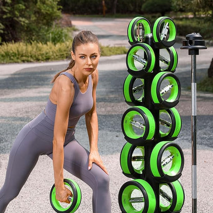 Dumbbell Weight Plates –Dual Purpose Ergonomic Fitness Equipment, Multifunctional Design for Strength Training, Full Body Workouts and Home Gym