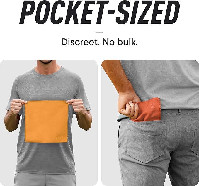 Sweat Absorbing Handkerchiefs - The Original Pocket-Sized Sweat Towels - Quick-Dry Microfiber Sweat Rags for Face, Hands, & Body - Men & Women - Gym, Sports, and Work (Mountain: 5 Pack)