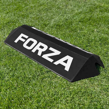 FORZA Goalkeeper Training Deflection Ramp | Durable Rubber Ball Deflector for Soccer- Ideal for GK Reactions, Reflex Training, and Shot Stopping Practice - Two Styles for Varied Training