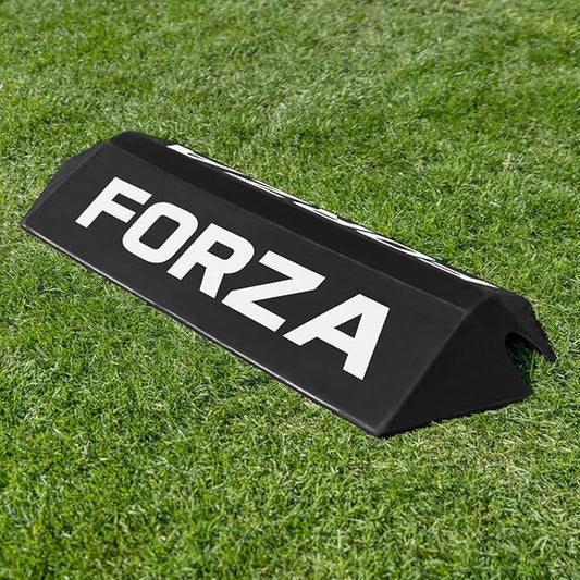 FORZA Goalkeeper Training Deflection Ramp | Durable Rubber Ball Deflector for Soccer- Ideal for GK Reactions, Reflex Training, and Shot Stopping Practice - Two Styles for Varied Training