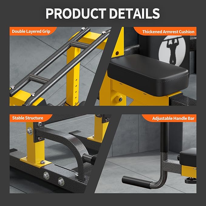 sogesfurniture Power Tower Dip Stands Assistive Trainer for Home Gym - 10-Level Height Adjustable Multi-functional Pull Up Bar, Dual Training Stands for Dip Push Up & Core Workout, Heavy Duty Steel Frame