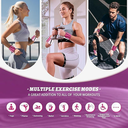 Ankle Weights for Women Wrist Weights Set of 2 (1 lb/2 lb Each) Adjustable Arm Leg Weight for Womens Men Suitable for Walking Swimming Running Pilates Yoga Gym