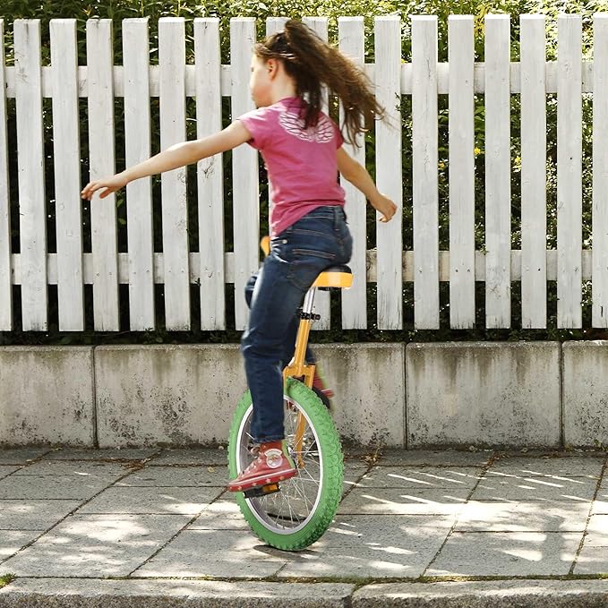 AW 16/18/20/24 Inch Wheel Outdoor Unicycle Adjustable Seat Exercise Bicycle Fit Adults Kids Outdoor Sports Fitness Exercise, for Choice