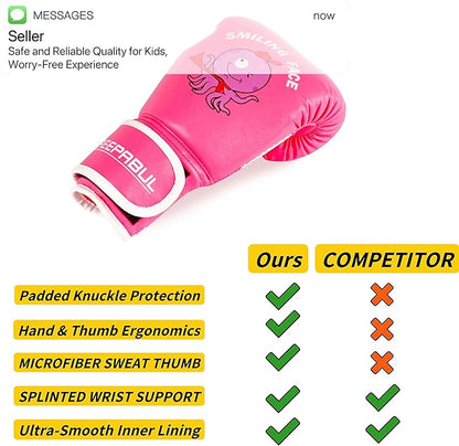 Upgrade Kids Boxing Gloves for 3-8 Year Boys and Girls, Toddler Boxing Gloves for Kids Training, Boxing Gloves Kid Sparring for Punching Bag, Kickboxing, Muay Thai, MMA